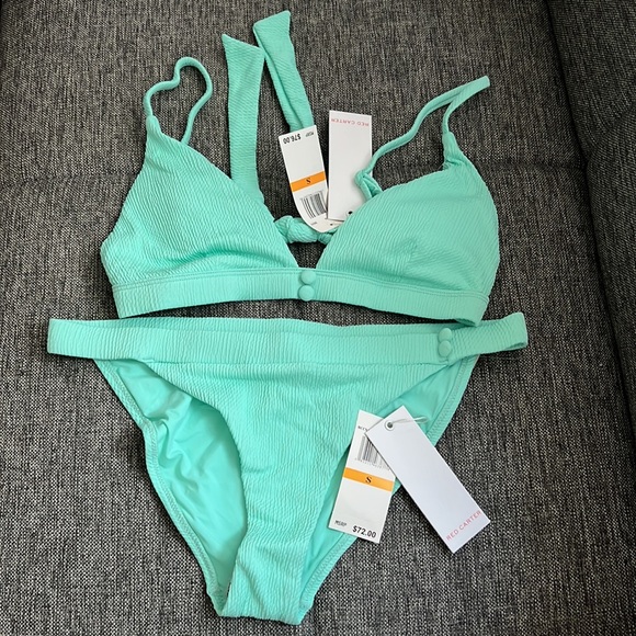 Red Carter Women's Green Textured Bikini Set - Picture 4 of 7